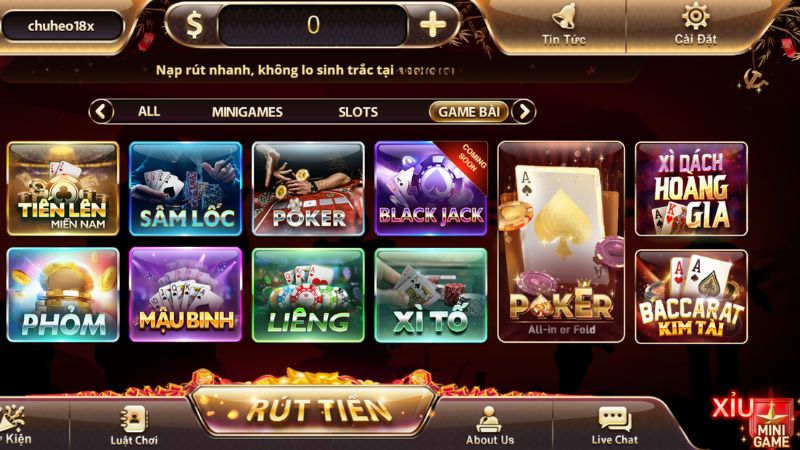 Tổng quan về chuyên mục game bài VB77