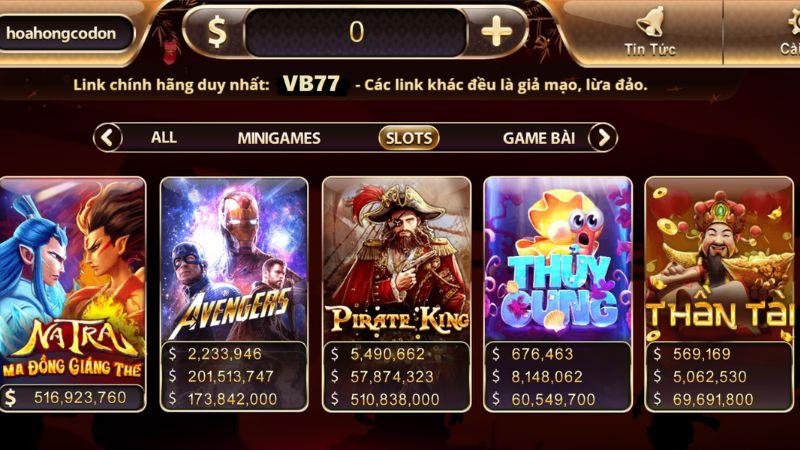 Slot game đổi thưởng tại cổng game VB77
